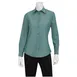Chef Works SLWCH002-GRM-XL Chambray Dress Shirt, Green Mist, XL, 60/40 Cotton/Poly, Faux Horn Buttons 1 image
