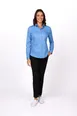 Chef Works W151-FRB-L Dress Shirt – Women’s Large, French Blue, Poly/Cotton/Elastane, Collar Stays 1 image