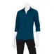 Chef Works WA34-BLU-XS - Women's 3/4 Sleeve Finesse Shirt, Blue, XS, Poly/Cotton/Elastane, Form Fit 1 image