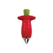 Taylor Precision 102-138-005 Strawberry Huller, Handheld Push‑Button, Red/Green, Stainless Blades 1 image