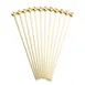 TableCraft 12256 Gold Cocktail Picks 4.25" Stainless Steel Set of 12 - 12/Pack 1 image