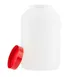 TableCraft Products JC1128R PourMaster Mix Bottle, 1 Gallon, 6" x 10" Red Polyethylene with Lid 2 image