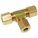 AllPoints 261386 Tee Union, 1/4" CCT, brass 1 image