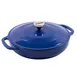 Lodge EC3CC32 Brazier Pan – 12" 3.6‑qt Indigo Enameled Cast Iron, Induction Ready, Oven Safe 500°F 1 image