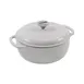 Lodge EC4D13 4.5‑Quart Enameled Oyster Dutch Oven, 12” Dia, 11” Height, Induction‑Ready, 500°F Safe 1 image
