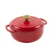 Lodge EC4D402G 4.5-Quart Enameled Ruby Cast Iron Dutch Oven, 12" Diameter, 11" Short, Oven Safe 500°F 1 image