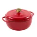 Lodge EC6D402G 6-Quart Ruby Enameled Cast Iron Dutch Oven, 13" Diameter, 11" Short, 500°F Oven Safe 1 image