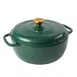 Lodge EC6D503G 6-Quart Enameled Green Dutch Oven, 13" Diameter, 11" Short, 500°F Oven Safe 1 image