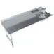 BK Resources BKSDT6-96-L-SS 96" Soiled Straight Dishtable with Sink,16 Gauge S.Steel / Left to Right 1 image