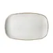 GET PA1605837906 China Platter, 16-7/9" x 10-2/3", Porcelain, Corona Artisan Beige, 1 Dozen 1 image