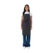 Chef Works F8-DGY-0 Bib Apron – 34" L x 24" W, Dark Grey, 65/35 Poly/Cotton, Adjustable Neck 1 image
