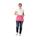 Chef Works F9 -HOT-0 Unisex Waist Apron, 12"L x 23"W, 3 Patch Pockets, Hot Pink, Poly/Cotton Blend 1 image