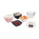 Dinex DXSB602 Square Reusable Plastic Bowl, 6 Oz, SAN White Material - 1/Case 1 image