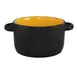 International Tableware 83567-2900/05MF-05C Soup Bowl 11oz, 5" Dia, Black, Yellow, Ceramic - 1 Dozen 1 image