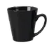International Tableware 839-05 - 12oz Black Funnel Cup, 3-5/8" Dia x 3-7/8" H, Ceramic, 1 Dozen 1 image