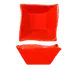 International Tableware AS-11-CR - 11oz Square Crimson Red China Bowl, Porcelain, 1 Dozen 1 image