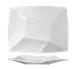 International Tableware AS-16 China Plate, 10-1/2" Square Porcelain, White, Rolled Edge - 1 Dozen 1 image