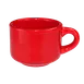 International Tableware CA-23-CR - 7 oz Ceramic Cup, 3¼" Dia x 2½" H, Microwave Safe - 1 Dozen 1 image