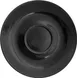 International Tableware CA-68-B - 7" Round Black Cancun™ Stoneware Saucer, 7-3/8" Diameter - 1 Dozen 1 image