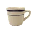 International Tableware CT-1 - 7 oz China Cup, 3¼" Dia x 3" H, Blue Band, Microwave Safe - 1 Dozen 1 image