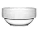International Tableware DR-11 12oz Bright White Porcelain Bowl, 4.375" Dia x 2.125" H - 1 Dozen 1 image
