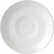 International Tableware DR-26 - 6.5" Round Double‑Well Porcelain Saucer, White Dresden™ - 1 Dozen 1 image