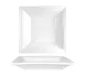 International Tableware EL-13 - Square 9" Porcelain Pasta Bowl, 18 Oz, Dishwasher Safe - 1 Dozen 1 image