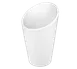 International Tableware FA-429 13oz Cone Bowl, 4" Dia. 6" H, White Porcelain, Safe - 1 Dozen 1 image