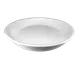 International Tableware FA-442 - 10" White Porcelain Serving Plate, 48 oz, Dishwasher Safe - Case 1 image