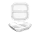 International Tableware FA2-5 - Square 5" x 5" Porcelain 2‑Compartment Dish, 2.5 oz - 1 Dozen 1 image