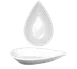 International Tableware FAW-88 12oz Teardrop Porcelain Bowl, White, 8" x 5-1/8" x 1-1/2", 1 Dozen 1 image