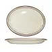 International Tableware GR-51 - Oval China Platter 16" x 10-7/8", Brown Speckle Ceramic - 1/Case 1 image