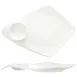 International Tableware KT-125 12" Porcelain Plate, Bright White, 1‑1/2 oz Round Well - 1 Dozen 1 image