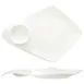 International Tableware KT-145 14" White Porcelain Plate with 2.5 oz Round Well - 1/Case 1 image