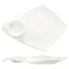 International Tableware KT-160 16" White Porcelain Plate with 3-1/2 oz Round Well - Case 1 image