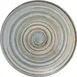 International Tableware MR-7 China Plate, 7" Round Porcelain, Soft Blue & Brown Swirls, 1 Dozen 1 image