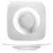 International Tableware PA-725 - Square 6 oz Pasta Bowl, 7½" x 1¼" White Porcelain - 1 Dozen 1 image