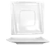 International Tableware PC-2 - 6" x 6" Porcelain Saucer, Microwave & Dishwasher Safe - 1 Dozen 1 image