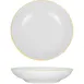 International Tableware PR-108-Y – 8" 22‑oz Pasta Bowl, Round Porcelain, White Yellow, 1 Dozen 1 image