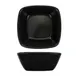 International Tableware QP-31-MB - 6 oz Fruit Dish Bowl, 3" sq Black Porcelain - 1 Dozen 1 image