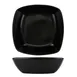 International Tableware QP-33-MB - 28 oz 7" Square Porcelain Bowl, Black, Microwave Safe - 1 Dozen 1 image
