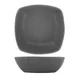 International Tableware QP-33-MG - Square 7" Grey Porcelain Bowl, 28 oz, Microwave Safe - 1 Dozen 1 image