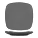 International Tableware QP-6-MG 6" x 6" Grey Porcelain Plate, Vitrified, Microwave Safe - 1 Dozen 1 image