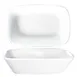 International Tableware QP-64 - 10oz Porcelain Bowl 6"×4" White Safe - 1 Dozen 1 image