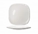 International Tableware QP-7 China Plate, 7-3/4" Square Porcelain, White, Microwave Safe - 1 Dozen 1 image