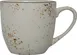 International Tableware SH-56-CR - 3"1/8"×2"7/8" 7.5 Oz Ceramic Cup, Dark Brown Trim - 1 Dozen 1 image