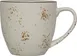 International Tableware SH-57-CR - 10.5 oz Ceramic Cup, 3‑5/8" x 3‑1/4", Dark Brown Trim - 1 Dozen 1 image