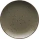 International Tableware SH-77-GS China Plate, 7" Round Stoneware, with Dark Brown Trim - 1 Dozen 1 image