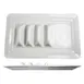 International Tableware TACO14-W Taco Prep / Hot Dog Tray 1 image