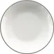 International Tableware TB-108-BL - 22oz Pasta Bowl, 8" x 1.5" Porcelain, White/Black, Bistro - 1 Dozen 1 image